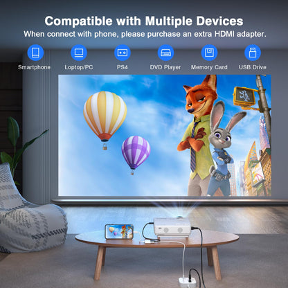 Mini LED Projector 4K
